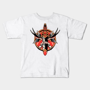 swallow and dagger tattoo Kids T-Shirt